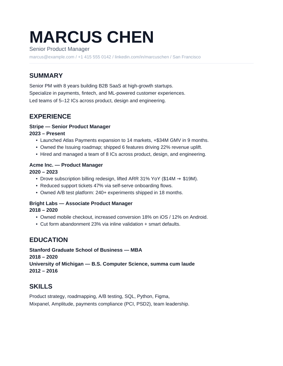 architect resume template